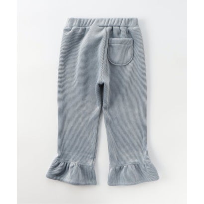 あったかカットコールパンツ(裾フリル) 10分丈 （カーキ）｜詳細画像