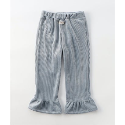 あったかカットコールパンツ(裾フリル) 10分丈 （カーキ）｜詳細画像