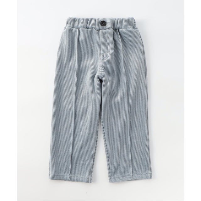 あったかカットコールパンツ(ストレート) 10分丈 （サックス）