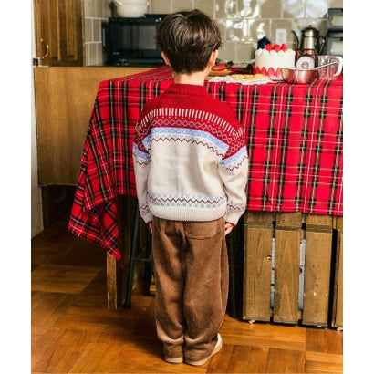 あったかカットコールパンツ(ストレート) 10分丈 （ピンク）｜詳細画像