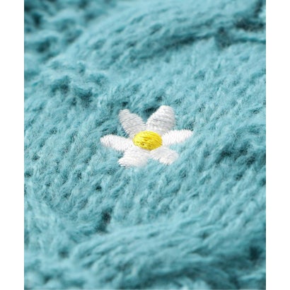 刺繍ケーブルニット （アイボリー）｜詳細画像