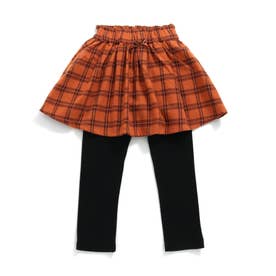 NET別注スカート付きパンツ 10分丈 （オレンジ）
