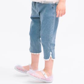 ひんやり裾レースパンツ｜7days Style pants  8分丈 （デニム）