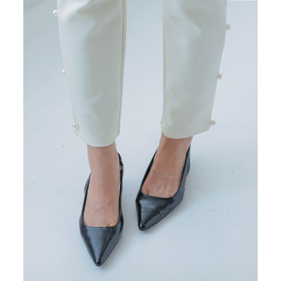バックストラップローヒールパンプス レディース 春 夏 秋 冬| アクアガレージ aquagarage （レオパード）｜詳細画像