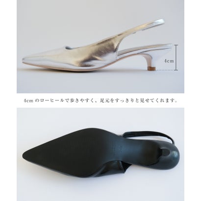 バックストラップローヒールパンプス レディース 春 夏 秋 冬| アクアガレージ aquagarage （レオパード）｜詳細画像