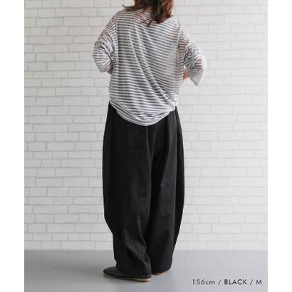 バレルレッグパンツ レディース 春 夏 秋 M （ブラウン）｜詳細画像