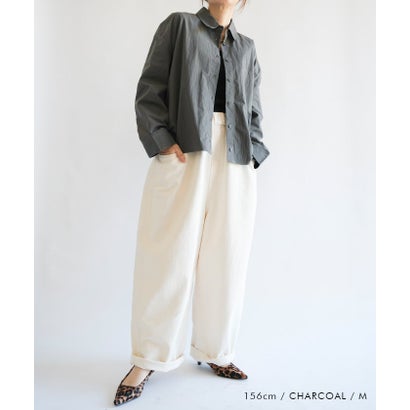 ライトアウター レディース 春 秋 M L （チャコール）｜詳細画像