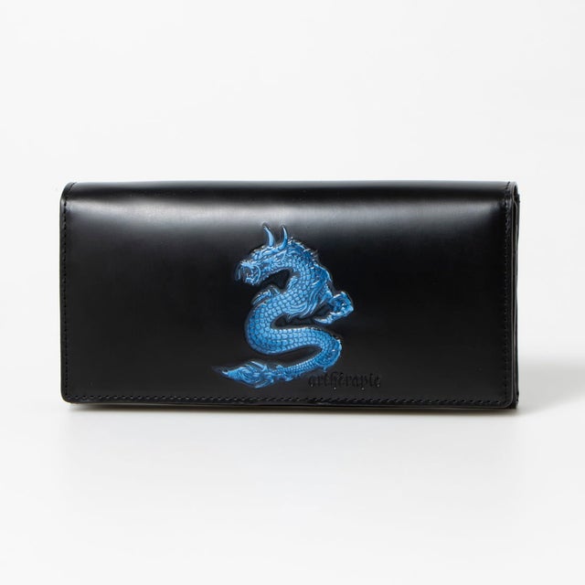 
                    ネオドラゴン かぶせ長財布 （ブルー）