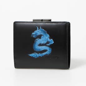 ネオドラゴン 二つ折りがま口財布 （ブルー）