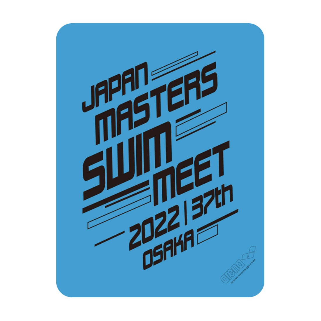 arena 大会記念セームタオル【第37回日本マスターズ水泳選手権大会