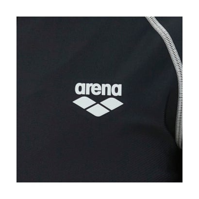 アリーナ arena スイミング フィットネスラッシュガード  AS5FWF96L （BKSL ブラック×シルバー）｜詳細画像