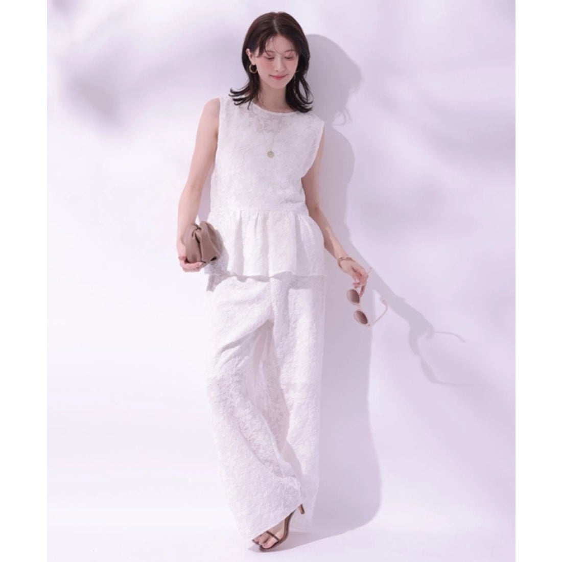 【まる】ArpegeStory アルページュストーリー　ドレスパンツ アルページュ ストーリー Arpege story 〈india〉エンブロイダリー