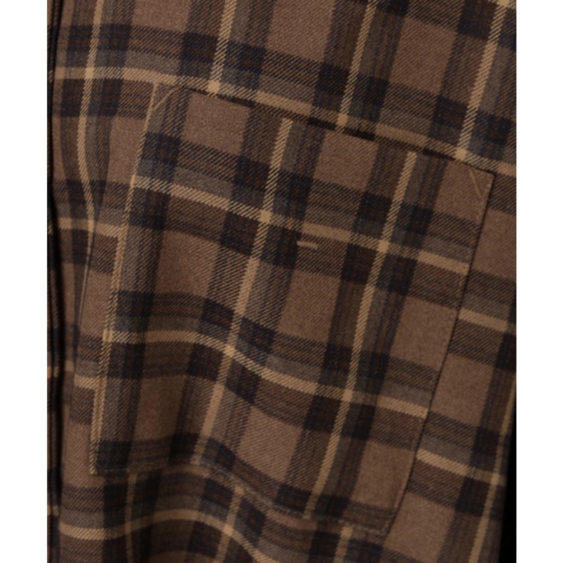 カデュネ CADUNE リラックスチェックシャツ （茶） - ファッション通販 
