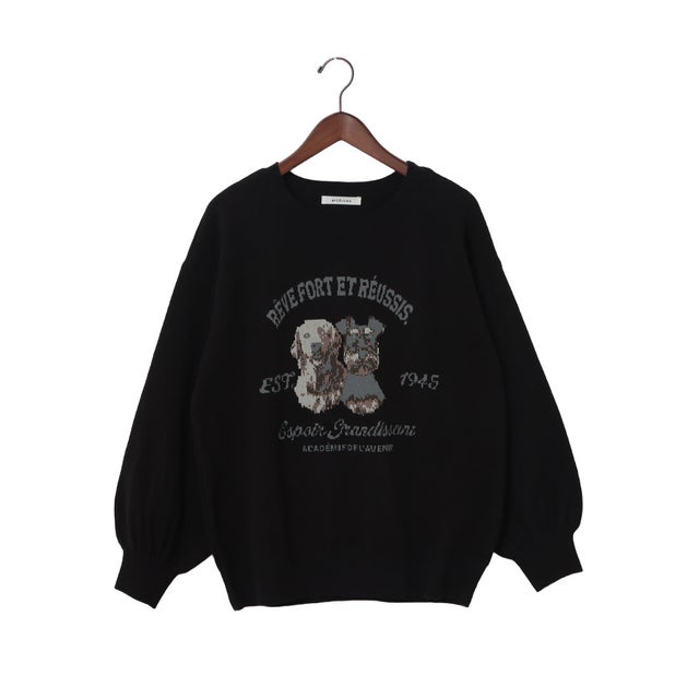 イヌJQミドルニットプルオーバー （BLK）