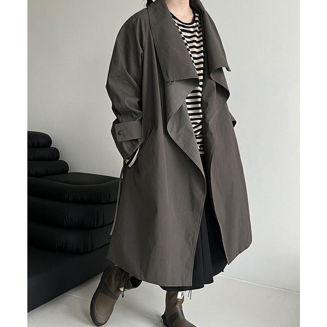 アルゴトウキョウ ARGO TOKYO British-style stand-up collar trench