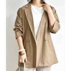 Linen tailored jacket 21004 リネンジャケット （モカ）