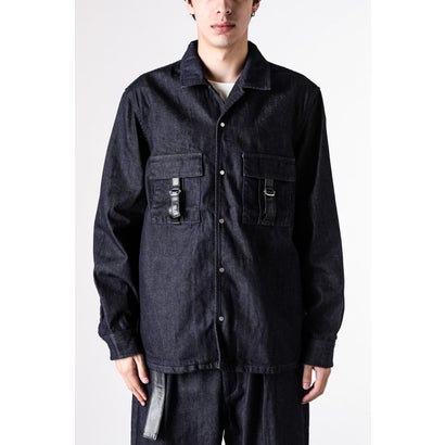 LEATHER STRAP JACKET ONEWASH （Navy）｜詳細画像