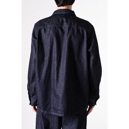 LEATHER STRAP JACKET ONEWASH （Navy）｜詳細画像