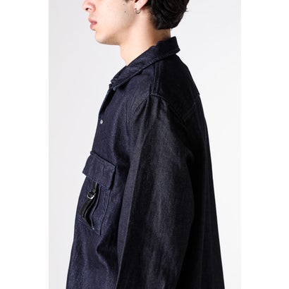 LEATHER STRAP JACKET ONEWASH （Navy）｜詳細画像