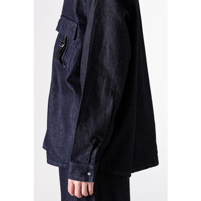 LEATHER STRAP JACKET ONEWASH （Navy）｜詳細画像
