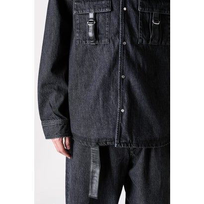 LEATHER STRAP JACKET VINTAGE （Black）｜詳細画像