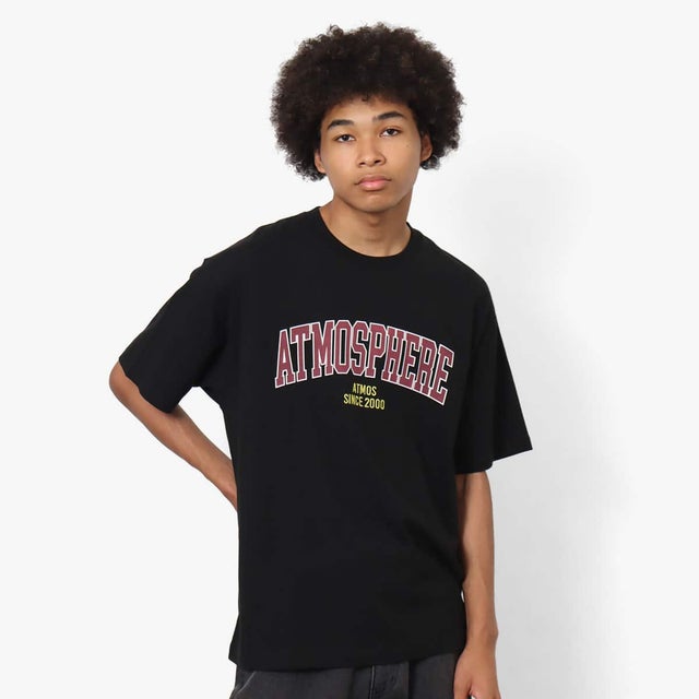 
                    Vintage college logo T-Shirts （BLACK）