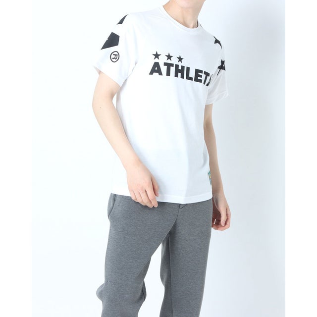 メンズ サッカー/フットサル 半袖シャツ ビッグロゴTシャツ 03351 （ホワイト）