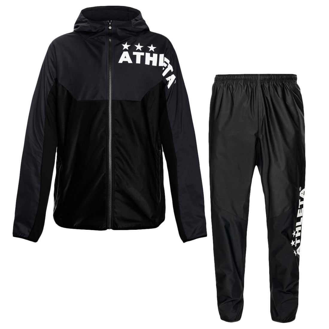 ATHLETA アスレタ ストレッチトレーニングジャケット&パンツ(ブラック 