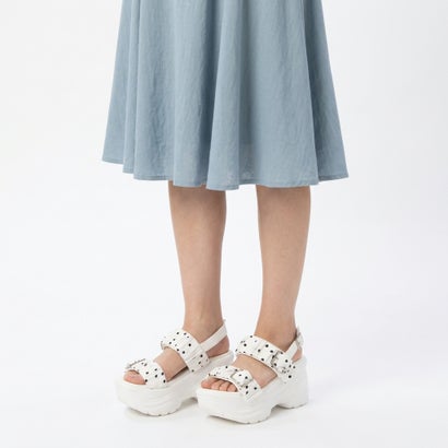 アタガール attagirl ボリュームソールシャーリングサンダル （アイボリードット）｜詳細画像
