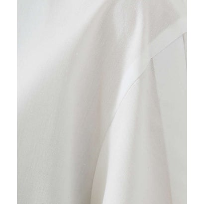 袖タック深Vネックシャツ （ホワイト）｜詳細画像
