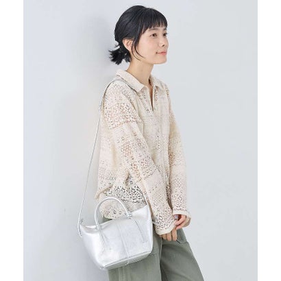 【WEB限定】【Beau're/ヴュレ】2WAYボートシェイプショルダーバッグ （ブルーグレー）｜詳細画像