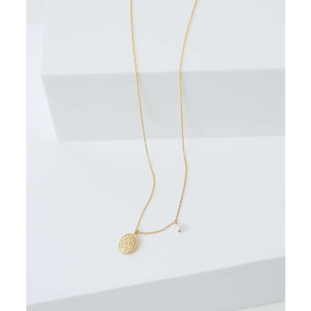 【Ljud/ユード】Petite Lilas Necklace メダルネックレス （ゴールド）