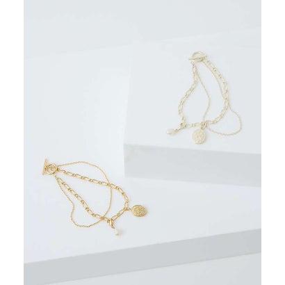 【Ljud/ユード】Petite Lilas Bracelet 2連ブレスレット （ゴールド）｜詳細画像