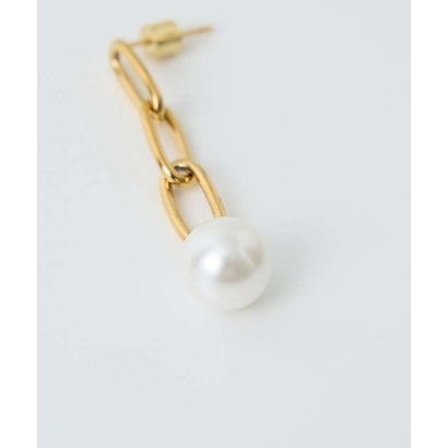 【dignif】【金属アレルギー対応】Drop Chain Pearlピアス チ （シルバー）｜詳細画像