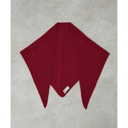 【WEB限定】【WILLIAM BRUNTON】TRIANGLE SCARF （ワイン）｜詳細画像