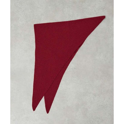 【WEB限定】【WILLIAM BRUNTON】TRIANGLE SCARF （ワイン）｜詳細画像
