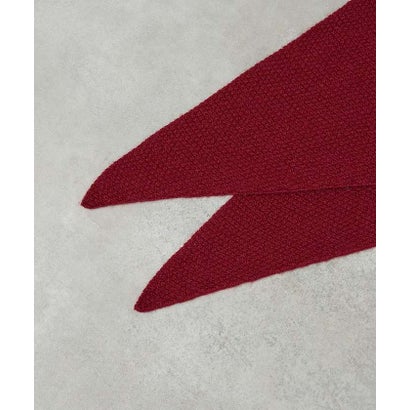 【WEB限定】【WILLIAM BRUNTON】TRIANGLE SCARF （ワイン）｜詳細画像
