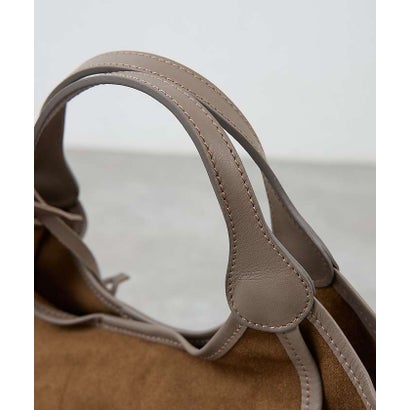 marco masi  ECO SUEDE TOTE M （ブラウン）｜詳細画像