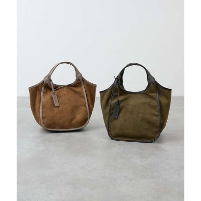 marco masi  ECO SUEDE TOTE M （ブラウン）｜詳細画像