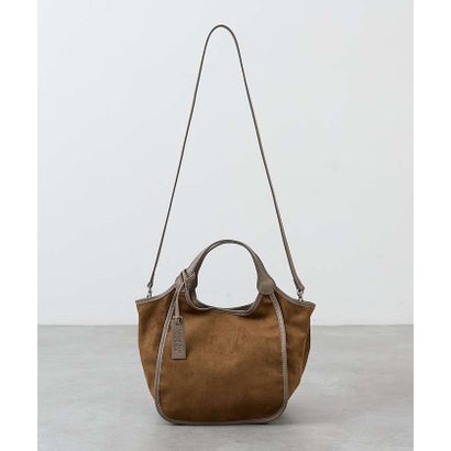 marco masi  ECO SUEDE TOTE M （ブラウン）｜詳細画像