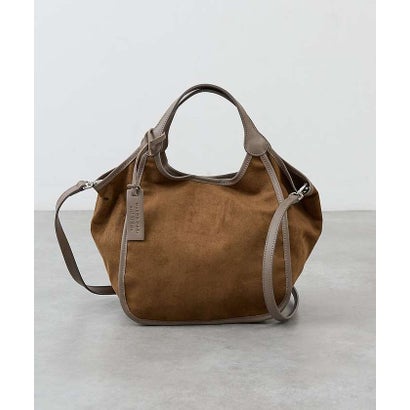 marco masi  ECO SUEDE TOTE M （ブラウン）｜詳細画像