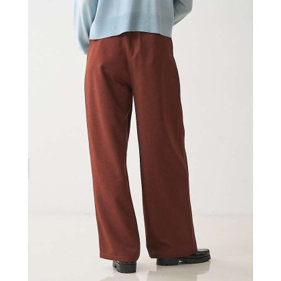 コンフォート2タックセミワイドパンツ （ブラウン）｜詳細画像