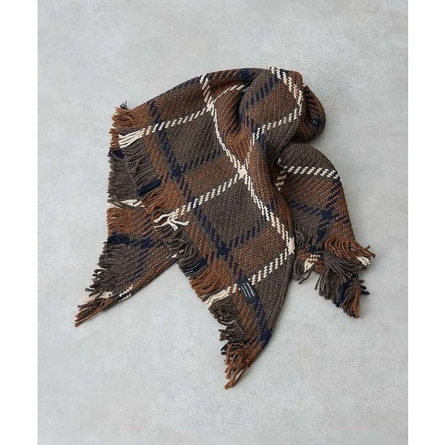 【John Branigan/ジョンブラニガン】CHECK SHAWL チェック （ブラウン）
