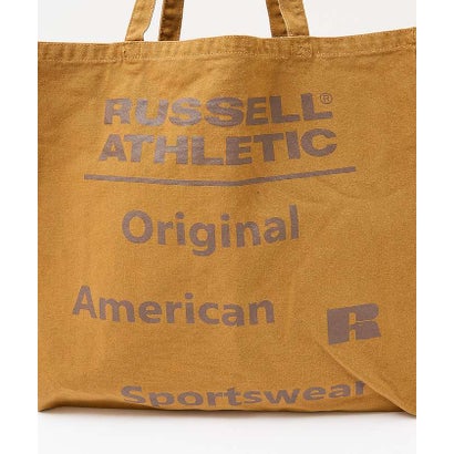 【RUSSELL ATHLETIC】キャンバス ランドリートートバッグ （ブラウン）｜詳細画像