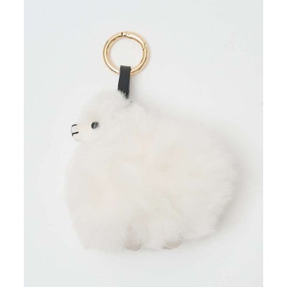 COSYベビーアルパカファーSHEEPキーリング （ホワイト）｜詳細画像