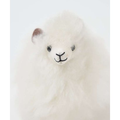 COSYベビーアルパカファーSHEEPキーリング （ベージュ）｜詳細画像