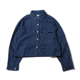 ビックポケットデニムシャツ （BLUE）