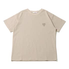 ハートロゴ刺繍 Tシャツ （BEIGE）