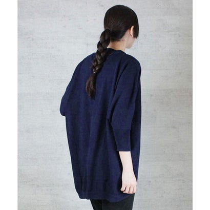 綿ニットドルマンカーディガン （NAVY）｜詳細画像