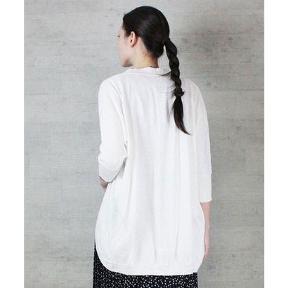 綿ニットドルマンカーディガン （WHITE）｜詳細画像